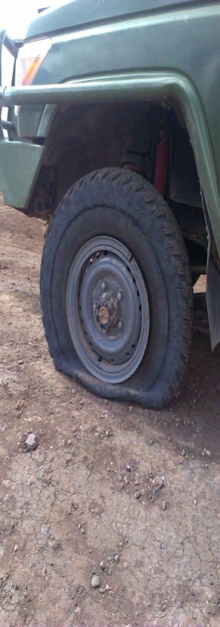Flat tyre